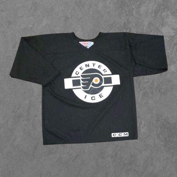 VintageCCM Philadelphia FLYERS PRACTICE JERSEY Center Ice Hockey NHL Large